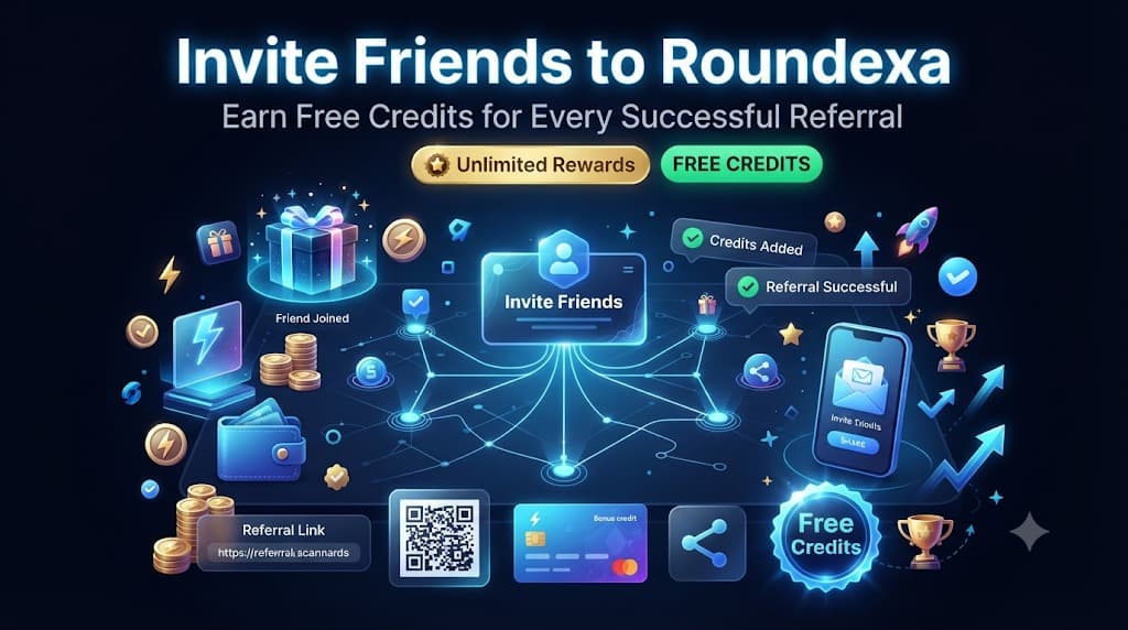 Invite Friends to Roundexa and Get Free Credits