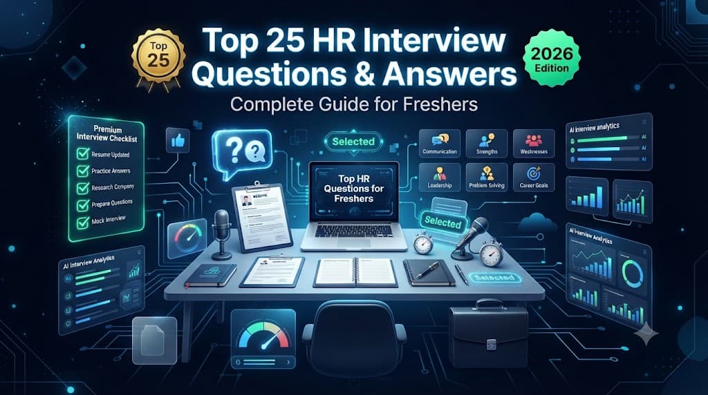 Top 25 HR Interview Questions and Answers for Freshers